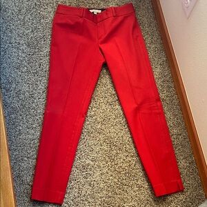 Banana Republic Women’s Sloan Fit Red Pants
